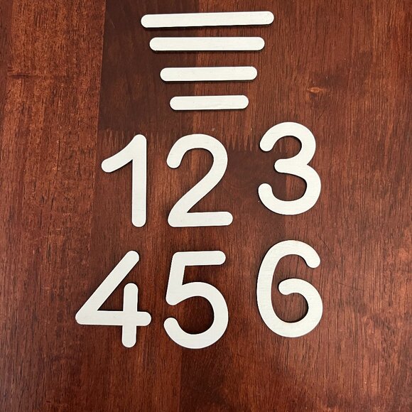 OGCAJUN Other - Wooden Growth Chart. ( Measurement Marks Only)  (White)